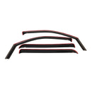 Westin 2009-2014 Ford F-150 SuperCrew Wade In-Channel Wind Deflector 4pc - Smoke-1