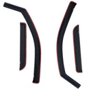 Westin 2007-2014 Chevy Silverado 2500/3500 Extended Cab Wade In-Channel Wind Deflector 4pc - Smoke-2