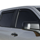 Westin 19-21 Chevy Silverado Crew Cab Pickup In-Channel Wind Deflector 4pc - Smoke-2