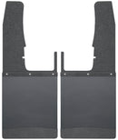 Husky Liners 09-16 Dodge Ram 1500/2500/3500 12in W Black Top & Weight Kick Back Front Mud Flaps-1