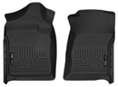 Husky Liners 07-12 Chevrolet Silverado/GMC Sierra Regular Cab WeatherBeater Black Floor Liners-1
