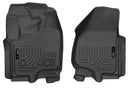 Husky Liners 12-15 Ford Super Duty Crew & Extended Cab WeatherBeater Front Row Black Floor Liners-1