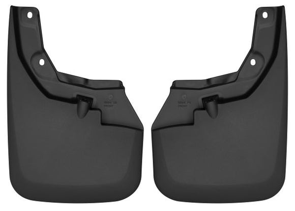 Husky Liners 16-22 Toyota Tacoma w/ OE Fender Flares Custom Molded Front Mud Guards - Black