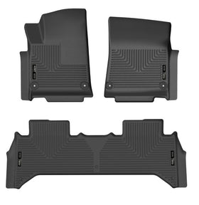 Husky Liners 2022 Rivian R1T WeatherBeater Front & 2nd Seat Floor Liner - Blk