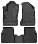 Husky Liners 2017 Jeep Compass Weatherbeater Black Front & 2nd Seat Floor Liners-1