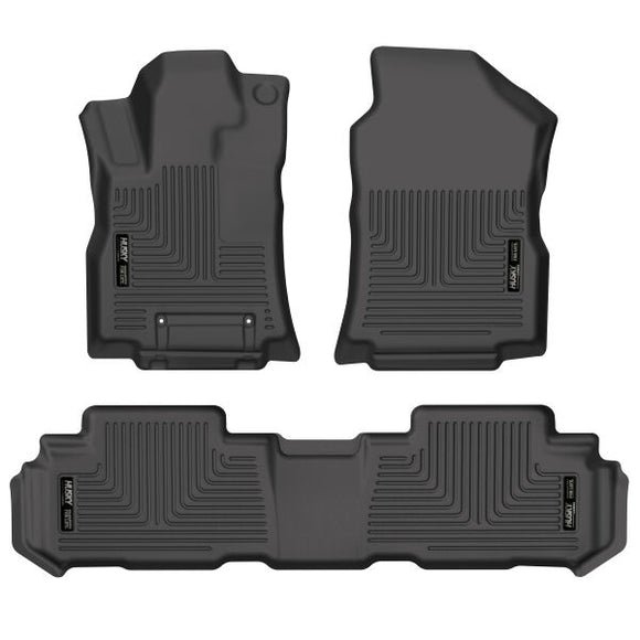 Husky Liners 19-23 Subaru Ascent Weatherbeater Black Front & 2nd Seat Floor Liners