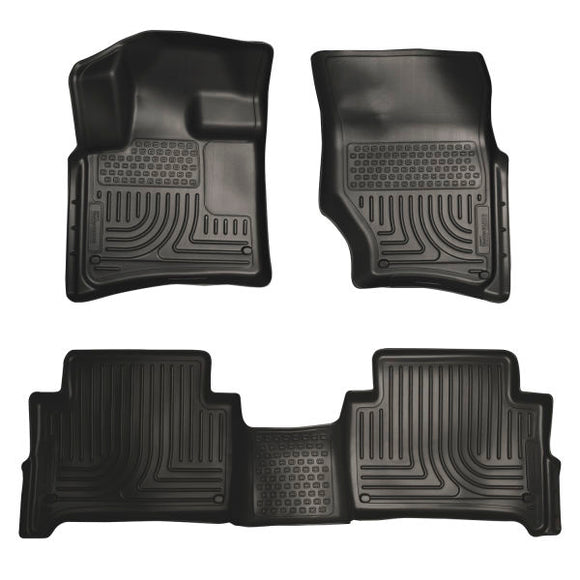 Husky Liners 07-14 Audi Q7 Weatherbeater Black Front & 2nd Seat Floor Liners