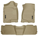 Husky Liners 07-13 GM Escalade ESV/Avalanche/Suburban WeatherBeater Tan Front/2nd Row Floor Liners-1
