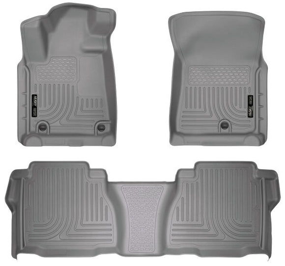 Husky Liners 2012 Toyota Tundra Double/CrewMax Cab WeatherBeater Combo Gray Floor Liners