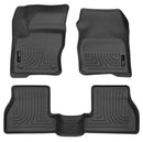 Husky Liners 2012 Ford Focus (4DR/5DR) WeatherBeater Combo Black Floor Liners-1