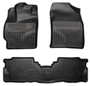 Husky Liners 2012 Toyota Prius v WeatherBeater Combo Black Floor Liners-1