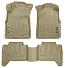 Husky Liners 05-13 Toyota Tacoma WeatherBeater Combo Tan Floor Liners-1