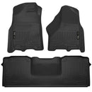 Husky Liners 10-12 Dodge Ram 2500/3500 Mega Cab WeatherBeater Combo Black Floor Liners-1
