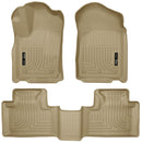 Husky Liners 11-13 Dodge Durango / 11-13 Jeep Grand Cherokee WeatherBeater Combo Tan Floor Liners-1