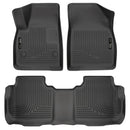 Husky Liners Weatherbeater 17-23 Cadillac XT5 / 17-23 GMC Acadia Front & 2nd Seat Floor Liners - Blk-1