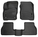 Husky Liners 2016 Ford Focus Weatherbeater Front and 2nd Seat Floor Liners - Black-1