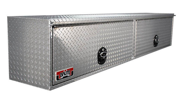 Westin/Brute HD Top Sider 13in x 88in w/flip up Doors - Aluminum