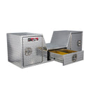 Westin/Brute V Shape Goose Neck 5th Wheel 57in Tailgate Box 1 Drawer/2 Swing Doors - Aluminum-1