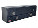 Westin/Brute High Cap 72in Stake Bed Contractor TopSider w/ Base Drawers - Textured Black-1