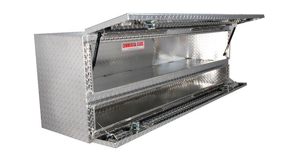 Westin/Brute High Cap 72in Stake Bed Contractor TopSider w/ Doors - Aluminum