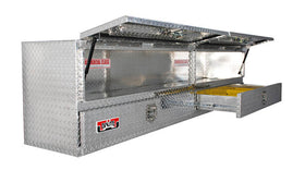 Westin/Brute High Cap 96in Stake Bed Contractor TopSider w/ Bottom Drawers - Aluminum