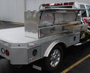 Westin/Brute High Cap 96in Stake Bed Contractor TopSider w/ Bottom Drawers - Aluminum-2