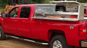 Westin/Brute Contractor TopSider 90in w/ Doors - Aluminum - 0