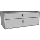 Westin/Brute UnderBody 36in x 20in w/ Top Drawer - Aluminum-1