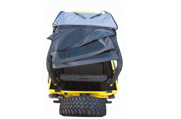 Rampage 1997-2006 Jeep Wrangler(TJ) Excludes LJ Unlimited Frameless Soft Top Kit - Black Diamond