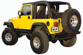 Rampage 1997-2006 Jeep Wrangler(TJ) Excludes LJ Unlimited Frameless Soft Top Kit - Black Diamond