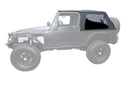 Rampage 2004-2006 Jeep Wrangler(TJ) LJ Unlimited Frameless Soft Top Kit - Black Diamond-1