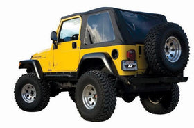 Rampage 1997-2006 Jeep Wrangler(TJ) Excludes LJ Unlimited Frameless Soft Top Kit - Black Diamond