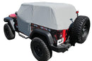 Rampage 2007-2018 Jeep Wrangler(JK) Cab Cover With Door Flaps - Grey-1