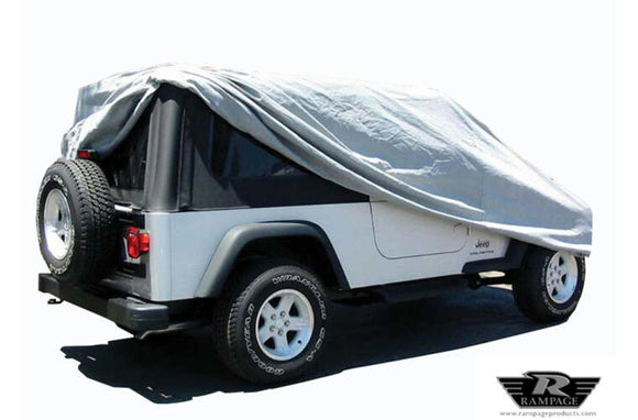 Rampage 2004-2006 Jeep Wrangler(TJ) LJ Unlimited Car Cover - Grey