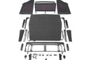 Rampage 2018-2022 Jeep Wrangler (JL) Frameless Trail Plus Top Kit - Black-1