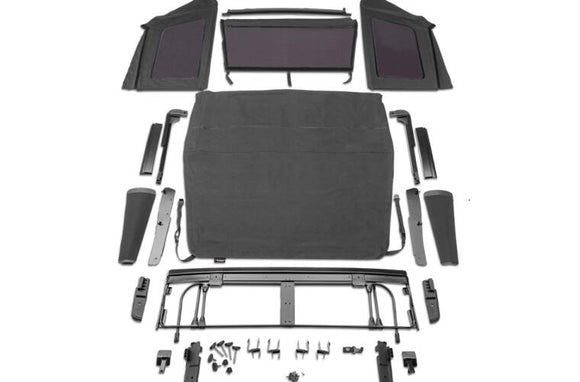 Rampage 2018-2022 Jeep Wrangler (JL) Frameless Trail Plus Top Kit - Black