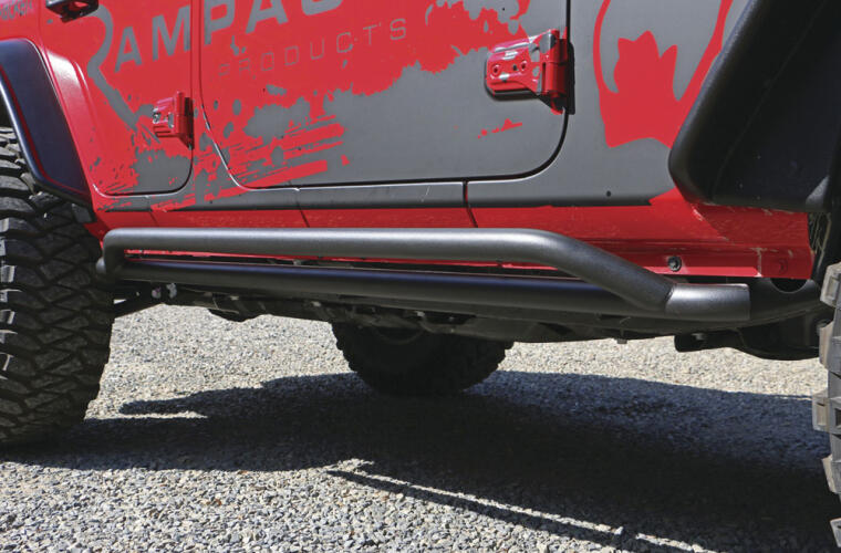 Rampage 2018-2019 Jeep Wrangler(JL) Unlimited Sport S 4-Door Rail Slide Step - Black - 0