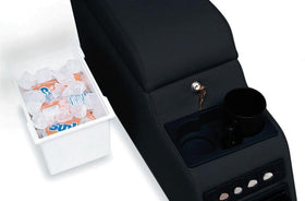 Rampage 1976-1983 Jeep CJ5 Locking Center Console - Black Denim