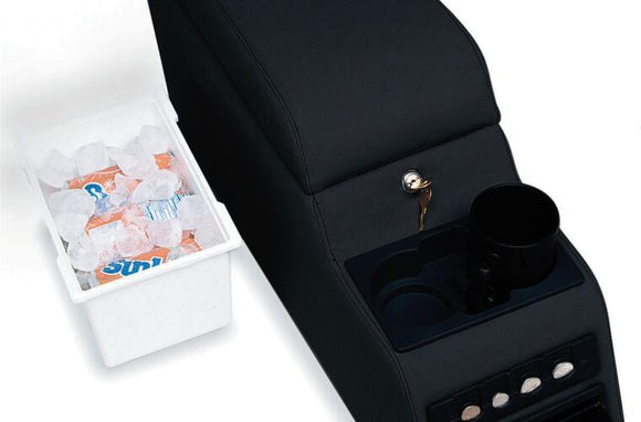 Rampage 1976-1983 Jeep CJ5 Locking Center Console - Black Denim