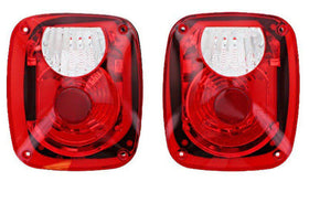 Rampage 1976-1983 Jeep CJ5 Taillight Conversion Kit - Brite
