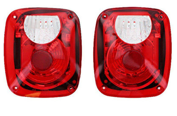 Rampage 1976-1983 Jeep CJ5 Taillight Conversion Kit - Brite