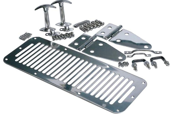 Rampage 1978-1983 Jeep CJ5 Hood Set - Stainless