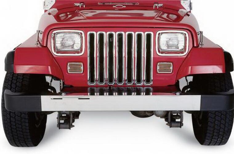 Rampage 1987-1995 Jeep Wrangler(YJ) Grille Inserts - Chrome