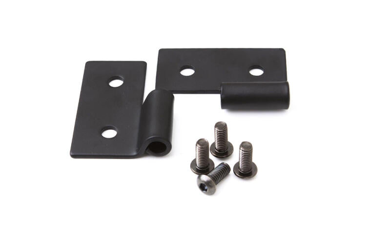Rampage 1976-1983 Jeep CJ5 Lower Door Hinge Brackets - Black