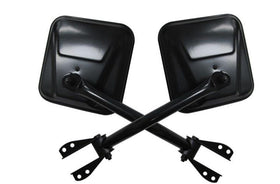 Rampage 1955-1983 Jeep CJ5 Side Mirrors - Black - 0