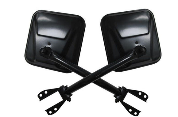 Rampage 1955-1983 Jeep CJ5 Side Mirrors - Black