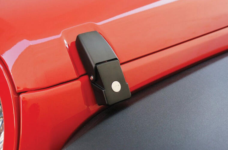 Rampage 2007-2018 Jeep Wrangler(JK) Hood Catch Locking - Black