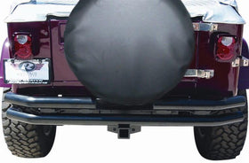 Rampage 1976-1983 Jeep CJ5 Double Tube Rear Bumper - Black - 0