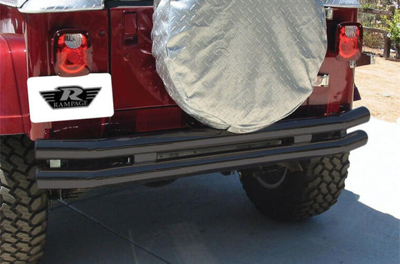 Rampage 1987-1995 Jeep Wrangler(YJ) Double Tube Bumper - Black