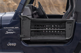 Rampage 1997-2006 Jeep Wrangler(TJ) 2-Door Tube Doors With Netting - Black